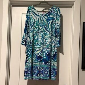 Lilly Pulitzer Blue and White Mini Dress
